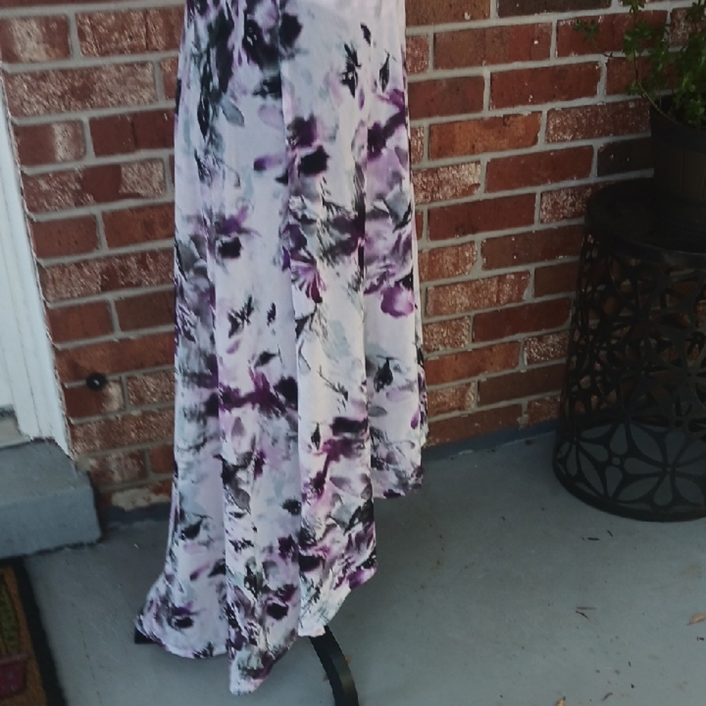 Simply Vera Wang Purple Floral Dress - Picture 4 of 5